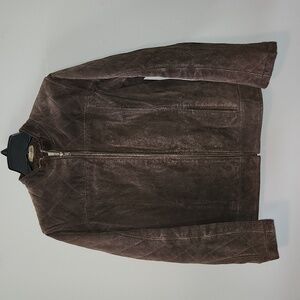 Rough Hewn brown suede jacket, size M